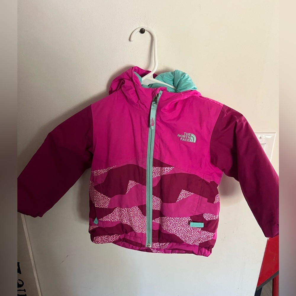 Pink Northface Insulated Jacket 2T